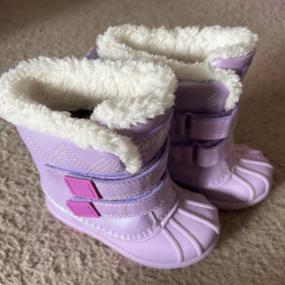 Toddler Girls WORN Size 7 Winter Boots Cat & Jack